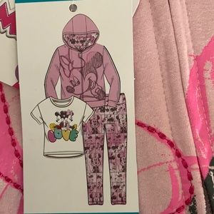 Disney junior minnie 3 piece set 4t pink
